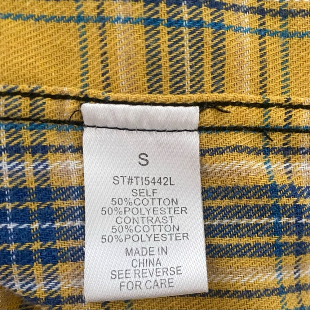 Better Be Patchwork Long Sleeve Button Down Flann… - image 4